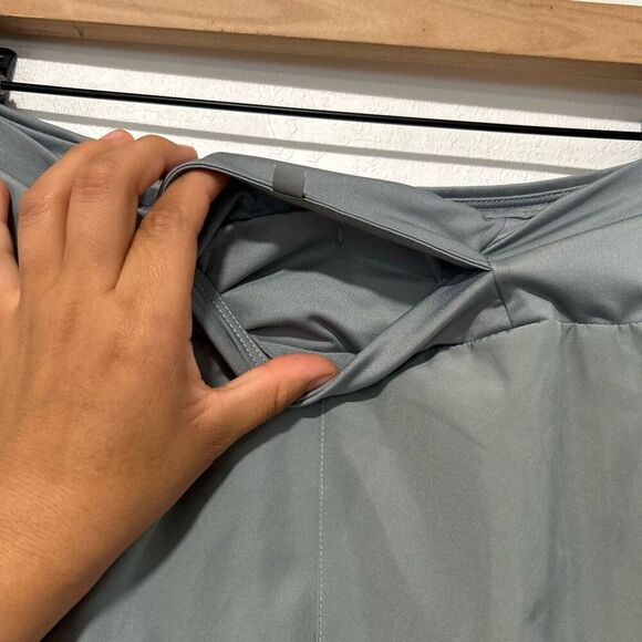 NIKE Eclipse High Waist Running Shorts size Large Grey shorts - Picture 7 of 7